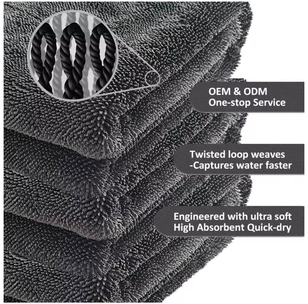 32”x20” Double Sided 1400GSM Drying Towel